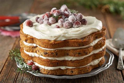 Lofty Layered Fruitcake Recipe King Arthur Baking