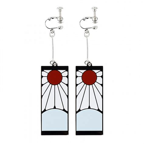 Demon Slayer Kimetsu No Yaiba Clip On Earrings Design B Tanjiro