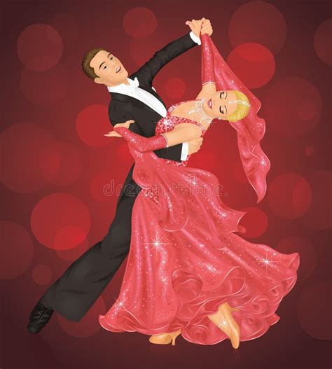 Ballroom Dancers Stock Vector Illustration Of Nightlife 8741278