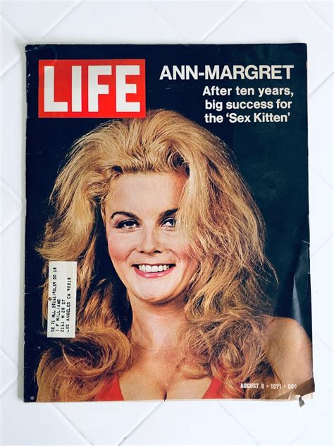 Vintage Life Magazine August 1971 Ann Margaret Cover Etsy