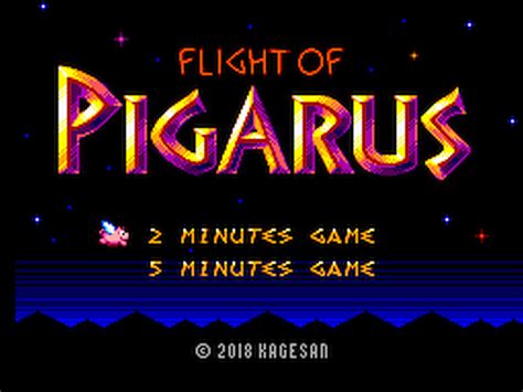 Indie Retro News Flight Of Pigarus High Score Shoot Em Up Homebrewed