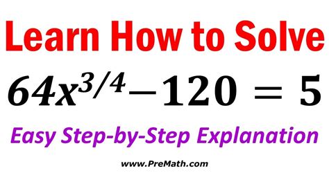 How To Solve Equations That Involve Fractional Exponents Easy Step By