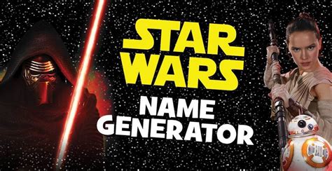 First 2 letters of your mother's maiden name. Star Wars Name Generator - K-Zone
