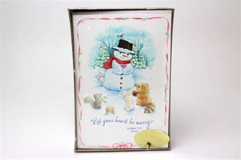 Vintage Hallmark Christmas Card Box Set Of 23 Cards Let Your Etsy