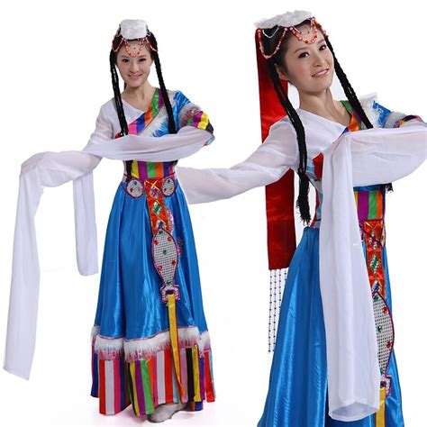 Long Sleeves Of Tibet Nationality Dance Clothing Water Sleeves Minority Costumes Tibetan Plateau