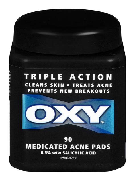 Oxy Triple Action Acne Cleansing Pads Ingredients Explained