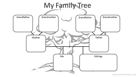 family tree worksheets printable template business psd