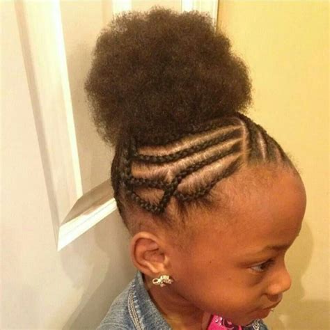 Cornrows Into Puff Baby Hairstyles Girls Natural Hairstyles Kids
