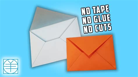 How To Make A Paper Envelope Without Tapegluescissors Full Hd Youtube