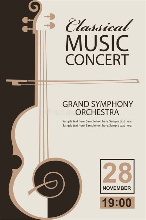 Classical Music Concert Poster Stock Illustrations 8726 Classical