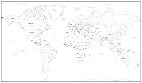 Giant Detailed World Colouring Map Cosmographics Ltd