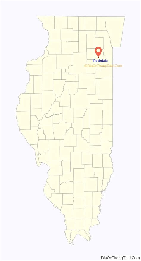 Map Of Rockdale Village Illinois