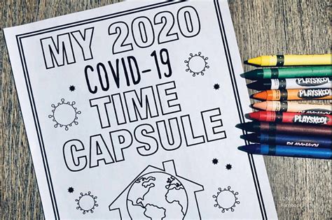 Free Covid 19 Time Capsule Coloring Pages For Kids And Adults