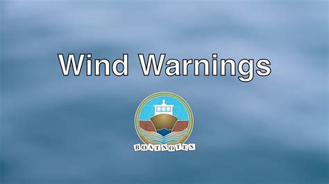 Wind Warnings Youtube