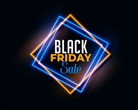 Abstract Black Friday Background In Neon Light Effect Download Free