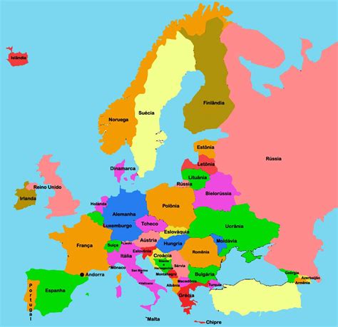 Mapa Mundi De Europa