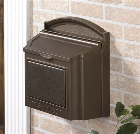 whitehall wall mount mailbox bronze
