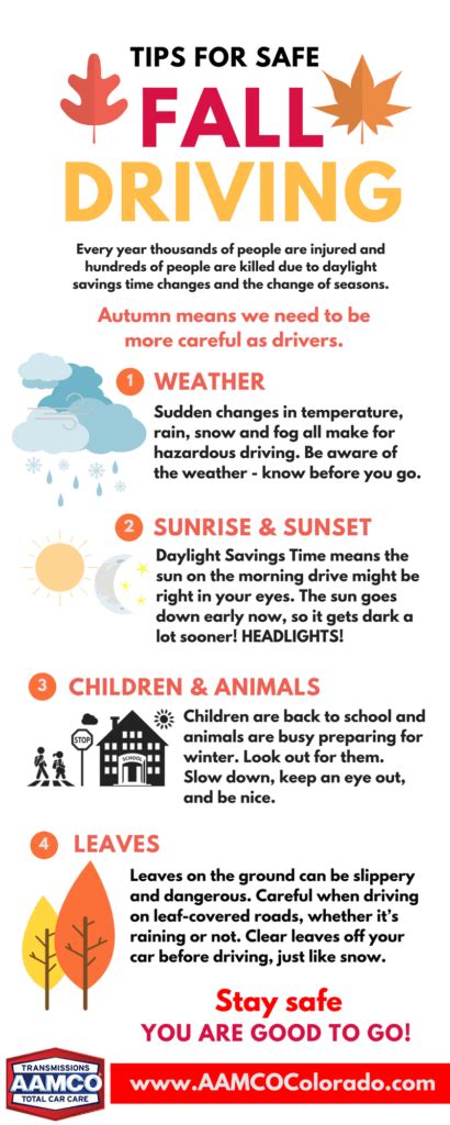 Daylight Savings And Fall Driving Safety Tips Aamco Colorado