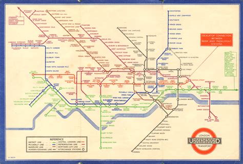London Underground Tube Plan Map Diagram Middle Circle Harry Beck 2