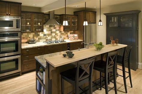 Modern Kitchen Islands With High Countertops And Bar Chairs