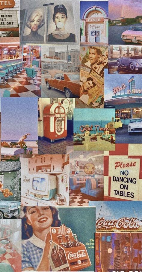 50s Vintage Aesthetic Wallpapers Wallpaper Cave Riset