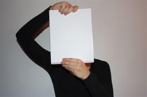 Girl And Blank Paper Free Stock Photo Public Domain Pictures