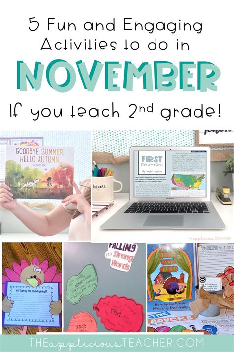 Activity Ideas For November The Applicious Teacher