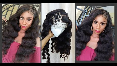 How To Watch Me Style My Glueless Frontal Wig Ft Unice Hair ~kysiss Series Youtube