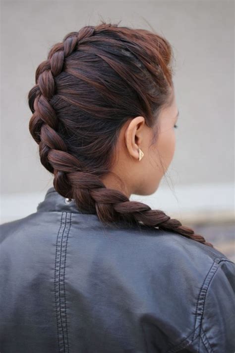 Then plait the rest and hide the end of the plait under the hair on the back of the head, on the opposite side. Dutch Braid or French Braid - 7 Great and Easy Hairstyles for…