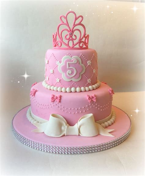 Pretty Pink 5th Birthday Cake In 2020 Cake 5th Birthday Cake