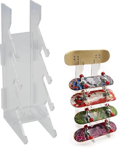 Bisozer Finger Skateboard Display Rack Pro Finger Board Racks Floor