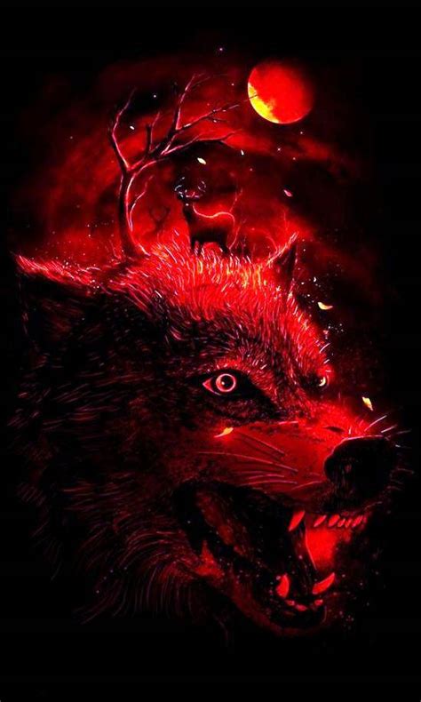 Red Wolf Wallpaper Phone Kolpaper Awesome Free Hd Wallpapers
