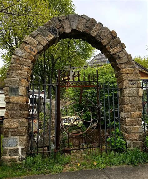Pretty Stone Archgate Arch Gate Stone Arch Garden Gates And Fencing