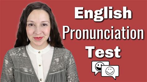 English Pronunciation Test Youtube