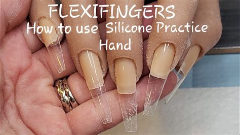 Silicone Realistic Nails Practice Hand Flexifingers How To Prep