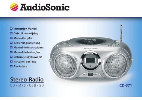 Audiosonic Cd 571 Instruction Manual Pdf Download Manualslib