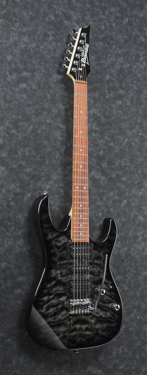 Ibanez GRX70QA TKS GIO E Guitar 6 String Transparent Black Sunburst