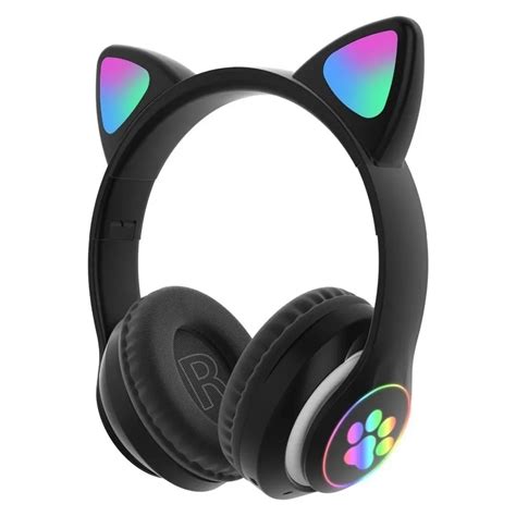 Ripley Audifonos Inalambricos Bluetooth Gatos NiÑas Negro