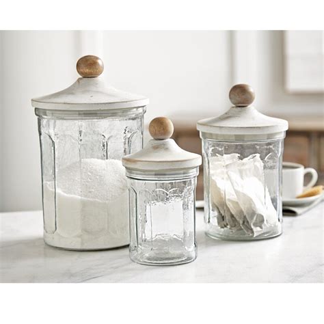 Clear Glass 3 Piece Kitchen Canister Set And Reviews Birch Lane