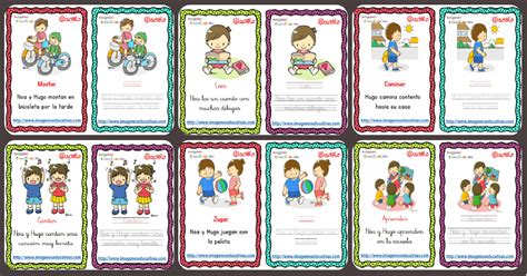 Juego dela oca para preescolar interactivo} / recursos para mi clase: Trabajamos la Lecto-escritura con los verbos de acción ...