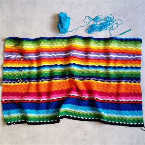 Crochet Mexican Blanket Continued The Loopy Stitch Mexican Blanket