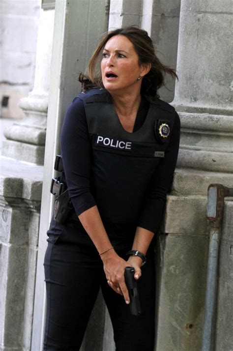 Mariska Hargitay On Set Of Law And Order Svu In New York City 07132016