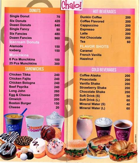 Well worry not child as following is the nutritional data about infamous dunkin' donuts menu. Dunkin Donuts Restaurant in Liberty Market Lahore - Menu ...