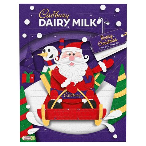 Cadbury Dairy Milk Chocolate Christmas Advent Calendar 90g Bb Foodservice