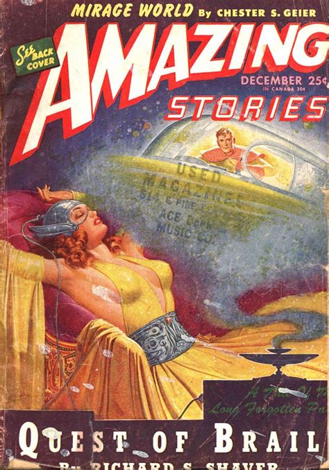 Comic Book Cover For Amazing Stories V19 04 Pulp Fiction Art Amazing