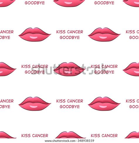 Kiss Breast Cancer Goodbye Seamless Pattern Stock Vector Royalty Free 348938159 Shutterstock