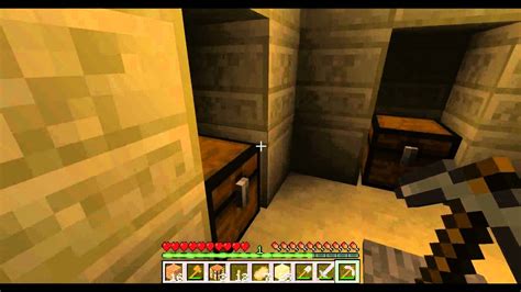 Minecraft Surviving The Desert Temple Secret Treasure Room Youtube
