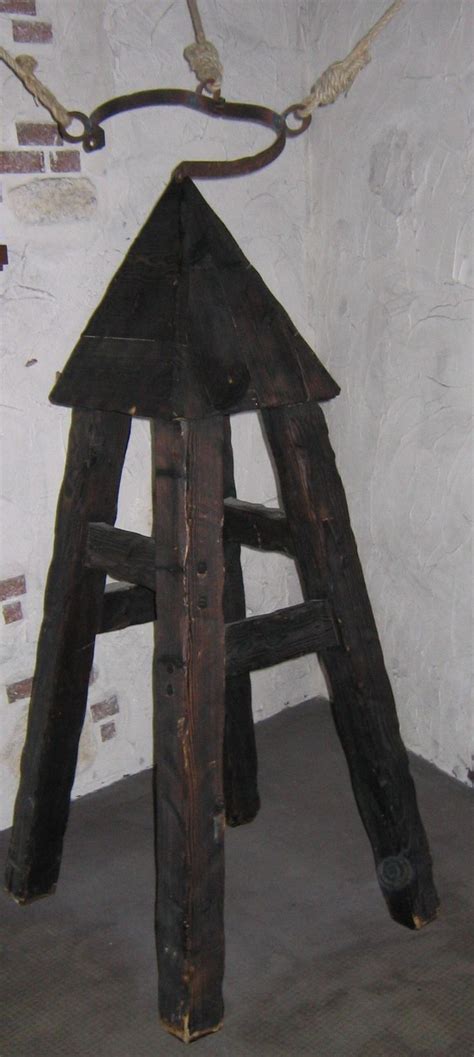 Judas Cradle (also known as the Judas chair) at the torture museum of