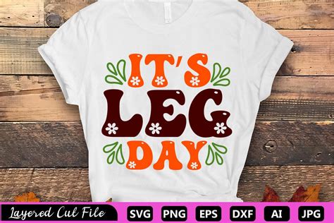 Its Leg Day Retro Svg Graphic By Za Graphics · Creative Fabrica