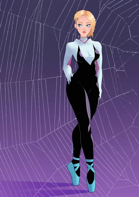 spider gwen by gameshield on deviantart chicas marvel superhéroes